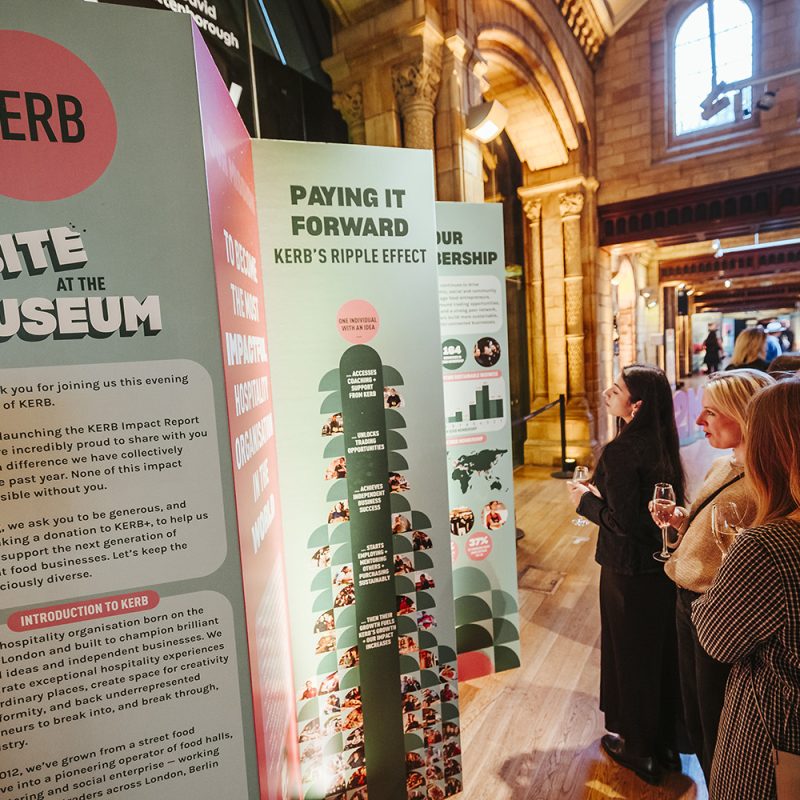 Natural History Museum kerb food re-board graphics